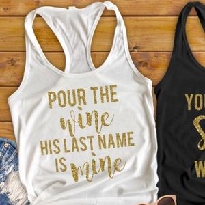 BRIDE BRIDAL BACHELORETTE TANK SHIRT